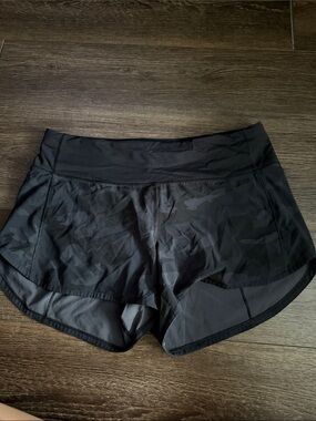 lululemon athletica Black Camouflage Athletic Shorts